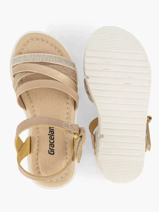 Gouden Sandaal Glitters