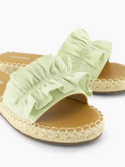 Lichtgroene Slipper Roesjes