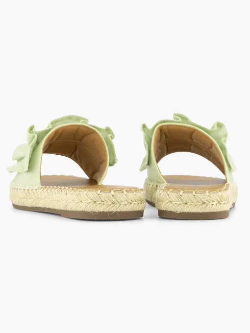 Lichtgroene Slipper Roesjes