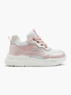 Lichtroze Sneaker Glitters