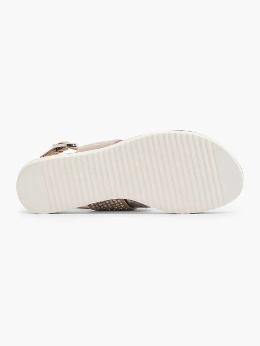 Taupe Sandaal Sierketting