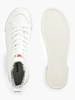 Witte Hoge Canvas Sneaker Hartje