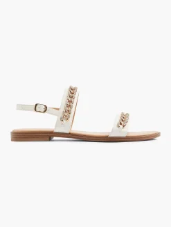 Witte Sandaal Sierketting