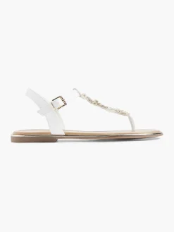 Witte Sandaal Sierketting
