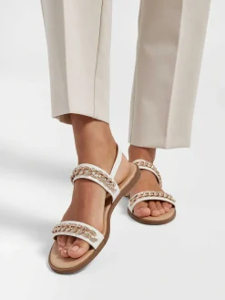 Witte Sandaal Sierketting