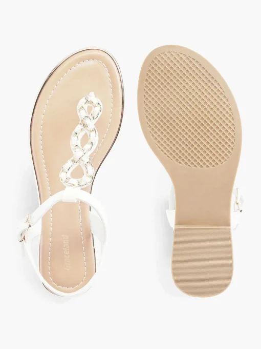 Witte Sandaal Sierketting