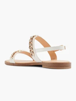 Witte Sandaal Sierketting