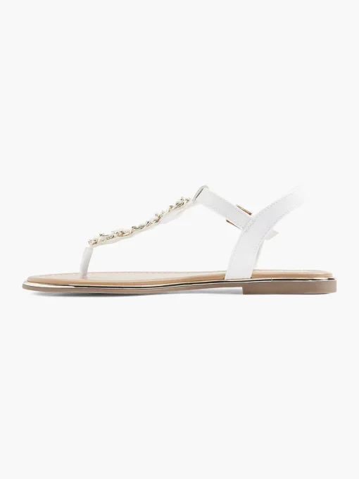 Witte Sandaal Sierketting