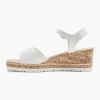 Witte Sandalette Sleehak