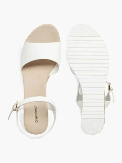 Witte Sandalette Sleehak
