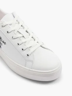 Witte Sneaker Roze Bloemen