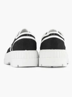 Zwarte Canvas Chunky Sneaker