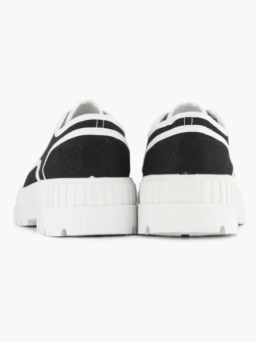 Zwarte Canvas Chunky Sneaker