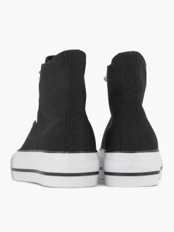 Zwarte Hoge Canvas Sneaker