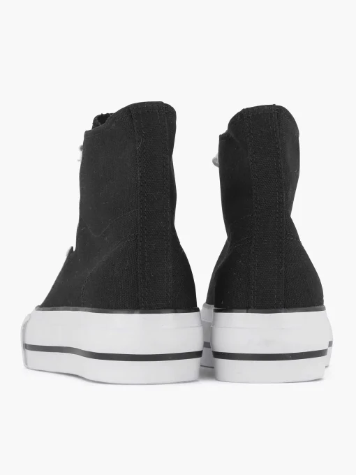 Zwarte Hoge Canvas Sneaker