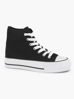 Zwarte Hoge Canvas Sneaker