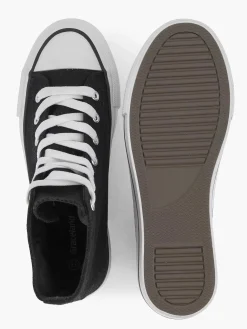 Zwarte Hoge Canvas Sneaker