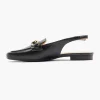Zwarte Platte Slingback Sierketting